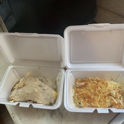 Dan's Diner - Country omelette stuffed with sausage,hash browns,onions and topped with country gravy. Absolutely DELICIOUS