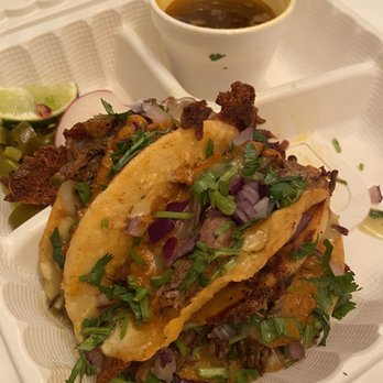 My Taco House - 3 Birria QuesaTacos with Consommé - Tacos Near Me - Modesto, California