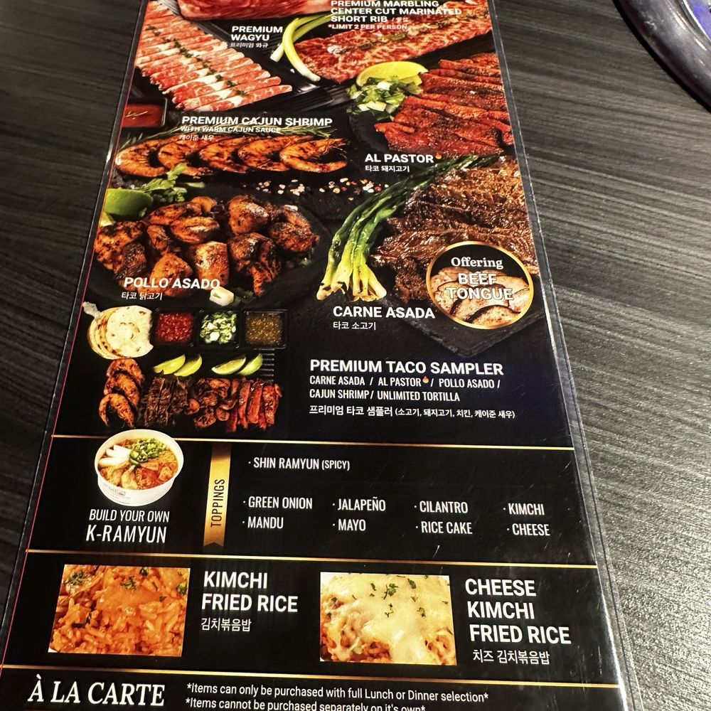 Gen Korean BBQ House - Premium menu - Korean Near Me - Edison, New Jersey