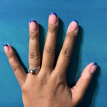 Venus Nails & Spa - Acrylic French set - Nail Salons Near Me - Gainesville, Florida