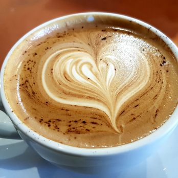 Barefoot Coffee Campbell - Voodoo: espresso, chocolate, coconut & sweet milk blend. $5. Coconut added velvety. Wonderful w/ the pretzel sticky bun. - Coffee & Tea Near Me - Campbell, California