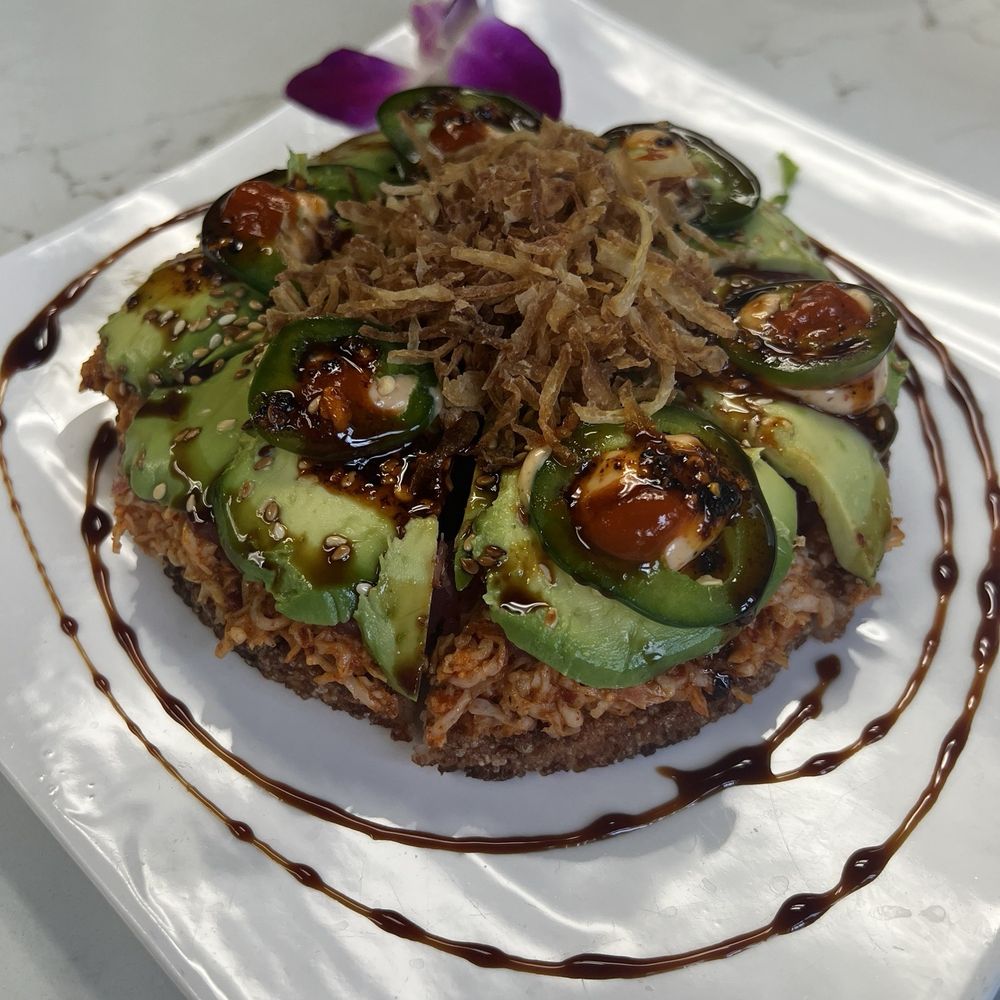 Keyaki Sushi - Tuna sushi pizza (my favorite sushi pizza) - Sushi Bars Near Me - Midvale, Utah Keyaki Sushi - Tuna sushi pizza (my favorite sushi pizza) - Sushi Bars Near Me - Midvale, Utah