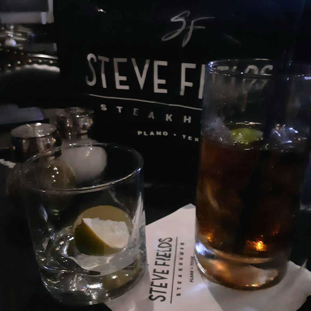 Steve Fields - After dinner drink in the bar at Steve Fields. - Steakhouses Near Me - Plano, Texas Steve Fields - After dinner drink in the bar at Steve Fields. - Steakhouses Near Me - Plano, Texas