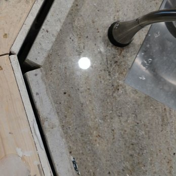 Granite City - Backsplash too tall and not parallel - Countertop Installation Near Me - Livonia, Michigan Granite City - Backsplash too tall and not parallel - Countertop Installation Near Me - Livonia, Michigan