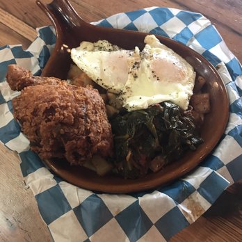 The Post Colorado - Boulder - Three pork hash add fried chicken thigh - Breweries Near Me - Boulder, Colorado
