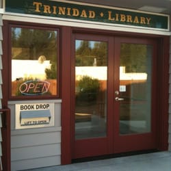 Humboldt County Library - Trinidad Branch - Yup that is a lit up Open sign..Gyeah "p