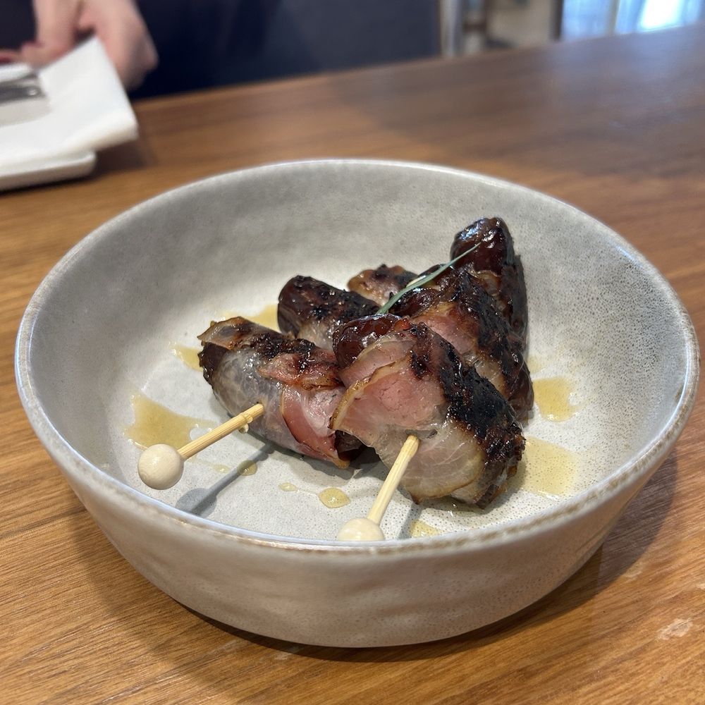 Sav Sav - Bacon Wrapped Dates with Goat Cheese - Coffee & Tea Near Me - Grand Rapids, Michigan