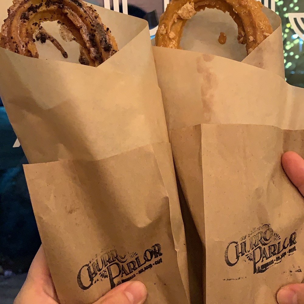 Churro Parlor - Aunt Rose Churro (left) Mau Churro (right) - Desserts Near Me - Glenview, Illinois
