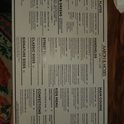 BG's Old World Tavern - The menu