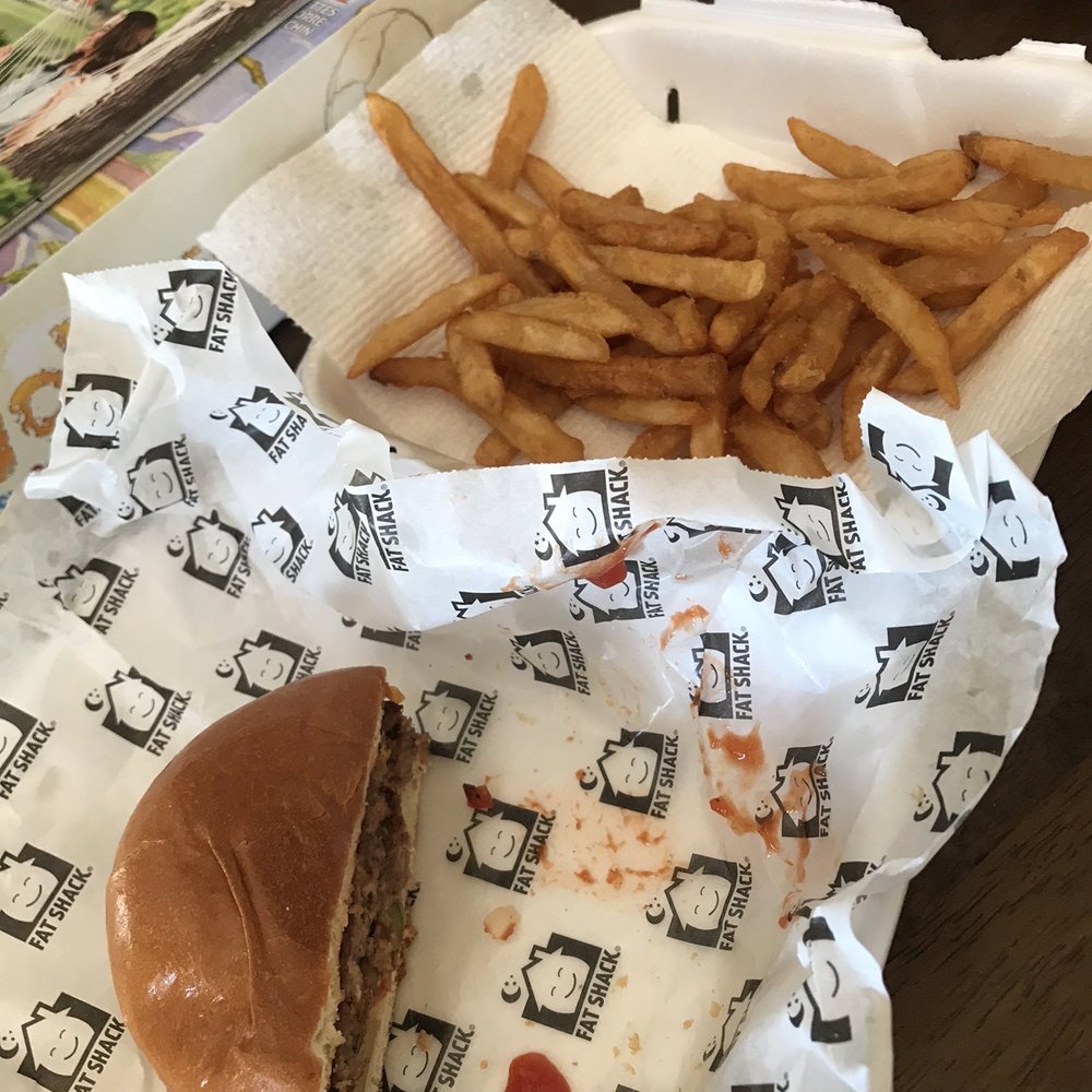 Fat Shack - Half a double patty burger with side of fries - Burgers Near Me - Clarksville, Tennessee Fat Shack - Half a double patty burger with side of fries - Burgers Near Me - Clarksville, Tennessee