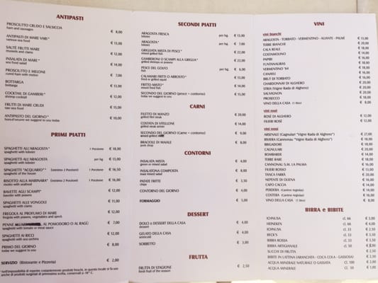 Menu photo 1 Acquario Fertilia, AG Menu photo 1 Acquario Fertilia, AG
