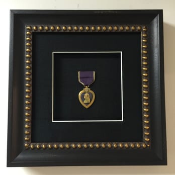 Johnson City Custom Framing - Purple Heart Shadow Box - Framing Near Me - Johnson City, Tennessee Johnson City Custom Framing - Purple Heart Shadow Box - Framing Near Me - Johnson City, Tennessee
