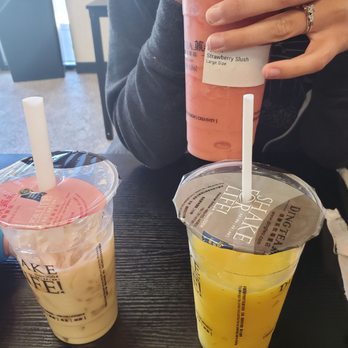 Ding Tea Bountiful - Strawberry smoothie/ passion fruit/ winter melon (No tea) - Bubble Tea Near Me - West Bountiful, Utah