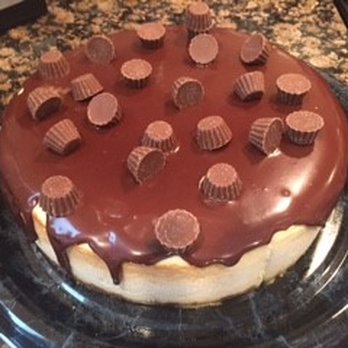 Falcone's Cheesecakes - Reese Peanut Butter and Ganache top Cheesecake with a hint of peanut butter and nutter butter crust. - Bakeries Near Me