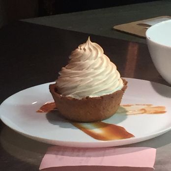 Salt New American Table - Baked Alaska with Pistachio and Apricot ice cream in the middle. Wonderful! - New American Near Me - McAllen, Texas Salt New American Table - Baked Alaska with Pistachio and Apricot ice cream in the middle. Wonderful! - New American Near Me - McAllen, Texas