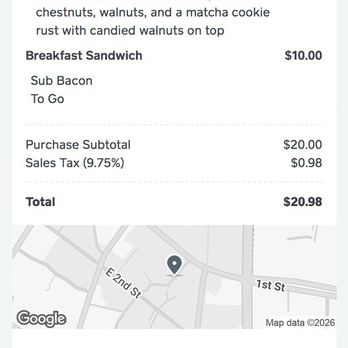 Cafe Dulce - Receipt - Coffee & Tea Near Me - Los Angeles, California