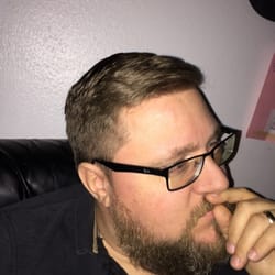 After my haircut by Angel at Roosters