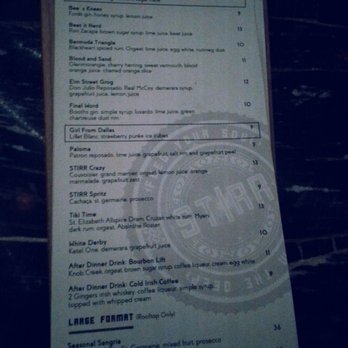 STIRR - Drink menu - Cocktail Bars Near Me - Dallas, Texas STIRR - Drink menu - Cocktail Bars Near Me - Dallas, Texas