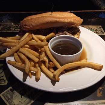 Murray's Saloon & Eatery - Beef dip on French roll - Karaoke Near Me - Big Bear Lake, California