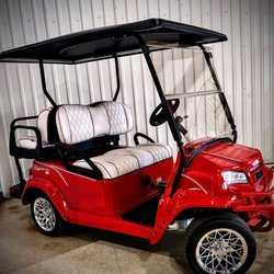 Colorado Golf & Turf - Red custom Club Car Onward High Performance