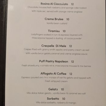 Pranzi - Dessert menu. Sun dinner 2023-05-07 - Italian Near Me - San Carlos, California Pranzi - Dessert menu. Sun dinner 2023-05-07 - Italian Near Me - San Carlos, California