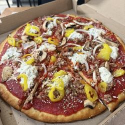 Forno Italiano - Sausage and Ricotta pizza.