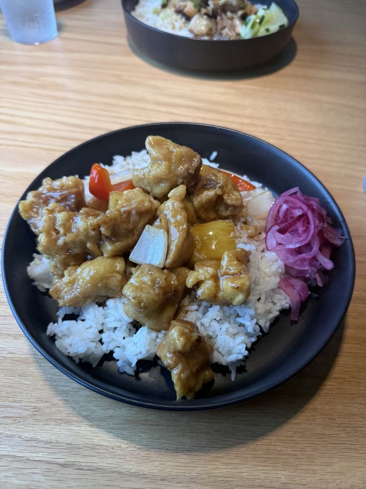 Food from Miba Rice Bar