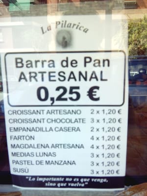 Menu photo 2 Pan Moreno Valencia, V