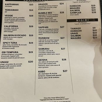 Restaurant Kiibo - Menu - Japanese Near Me - Lihue, Hawaii