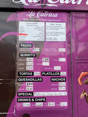 Menu photo 2 La Catrina Taqueria Oakland, CA Menu photo 2 La Catrina Taqueria Oakland, CA