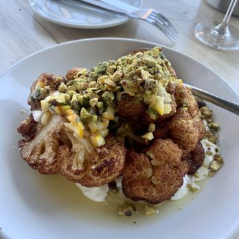 Viewpoint Brewing - Roasted cauliflower with SO much flavor!! All of the textures together were magic! - Breweries Near Me - Del Mar, California