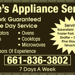 Dave's Appliance Service - Serving Bakersfield and The Mountain Communities