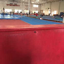 South Coast Gymnastics - A view from the parents viewing gallery.