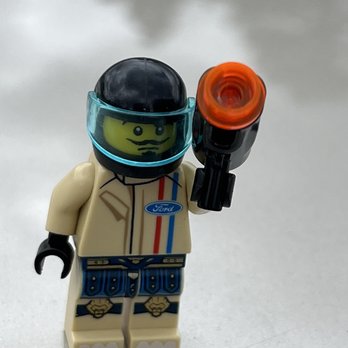 Bricks & Minfigs San Ramon - Custom Minifig: Functional accessories - Helmet face shield can move up and down and gun actually fires a piece from the end! - Toy Stores Near Me - San Ramon, California