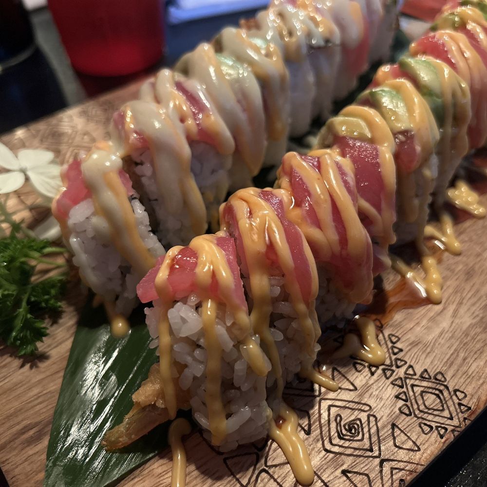 SK Roll and Zombie Roll- I was not a fan of the saucy toppings on them. SK Roll and Zombie Roll- I was not a fan of the saucy toppings on them.