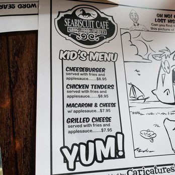 Seabiscuit Cafe - Kid's menu - Bars Near Me - Mackinac Island, Michigan Seabiscuit Cafe - Kid's menu - Bars Near Me - Mackinac Island, Michigan