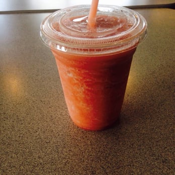 Skolniks Bagel Bakery & Wellness Cafe - Morning Starter Smoothie with grapefruit, bananas, and strawberries - Bagels Near Me - Union, New Jersey Skolniks Bagel Bakery & Wellness Cafe - Morning Starter Smoothie with grapefruit, bananas, and strawberries - Bagels Near Me - Union, New Jersey