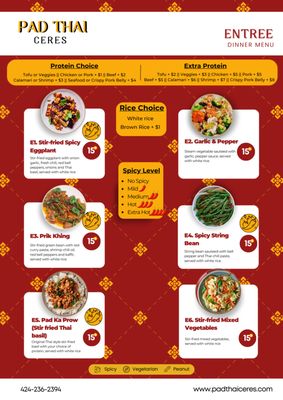 Menu photo 3 Pad Thai Ceres Ceres, CA