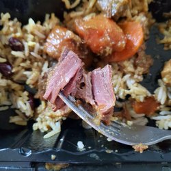 Jamaica Mi Hungry - Beef stew served instead of curry goat.