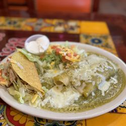 Super Taco - Chicken Enchilada & Chicken Crispy Taco