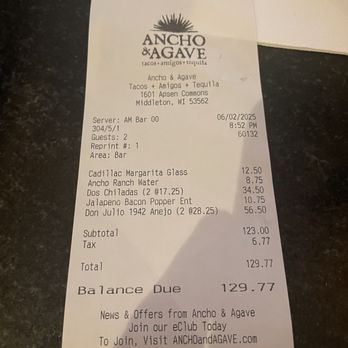 Ancho & Agave - Cha Ching - Mexican Near Me - Middleton, Wisconsin
