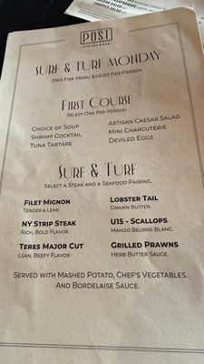 Menu photo 1 Post Kitchen and Bar Bradenton, FL