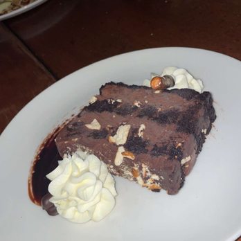 Cascade Dining Room - ICEBOX CHOCOLATE PRETZEL CAKE - New American Near Me - Timberline Lodge, Oregon Cascade Dining Room - ICEBOX CHOCOLATE PRETZEL CAKE - New American Near Me - Timberline Lodge, Oregon