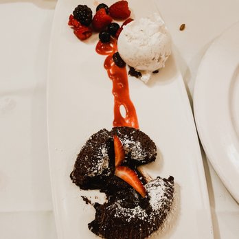 Bouchon - Warm Santa Barbara Chocolate ' Molten Lava ' Cake - French Near Me - Santa Barbara, California