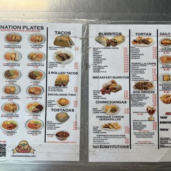 Roberto's Taco Shop - Menu - Mexican Near Me - Las Vegas, Nevada Roberto's Taco Shop - Menu - Mexican Near Me - Las Vegas, Nevada