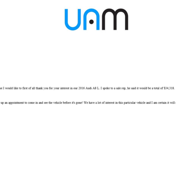 Unique Auto Mall - Their Response to my Inquiry - Auto Loan Providers Near Me - South Amboy, New Jersey Unique Auto Mall - Their Response to my Inquiry - Auto Loan Providers Near Me - South Amboy, New Jersey