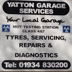 Yatton Garage Services - Some of the service they provide and there phone number