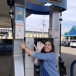 Lou Perrine's Gas & Groceries - New Pumps and Pump Gloves so you never have to get your hands dirty while pumping gas
