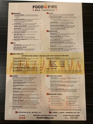 Menu photo 5 Food & Fire BBQ-Taphouse Moosic, PA Menu photo 5 Food & Fire BBQ-Taphouse Moosic, PA