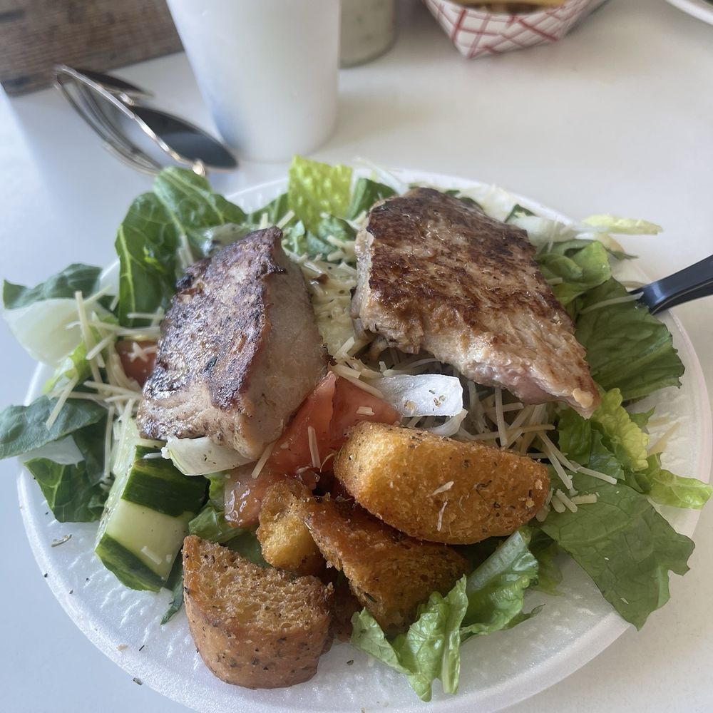 Provision Company - Yellow fin tuna house salad - Seafood Near Me - Holden Beach, North Carolina Provision Company - Yellow fin tuna house salad - Seafood Near Me - Holden Beach, North Carolina